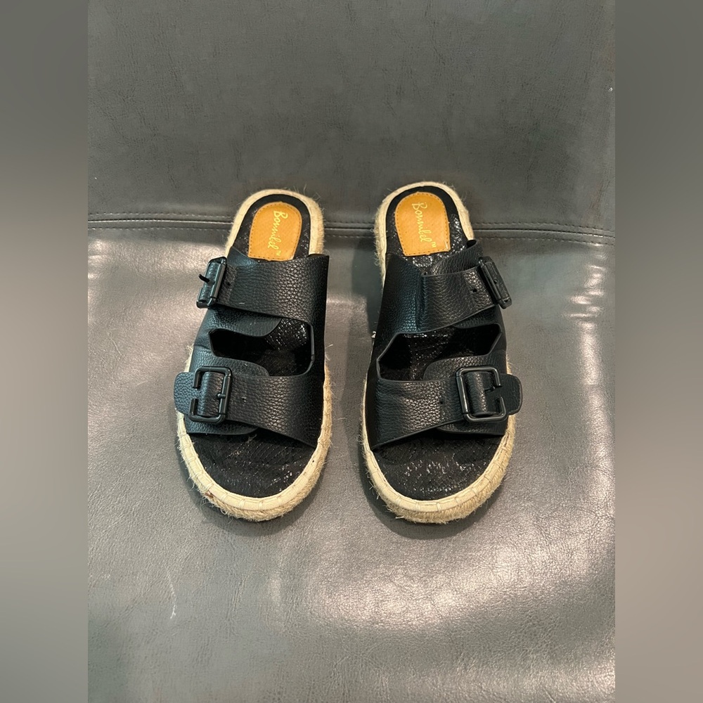 Black Double Strap Sandals Free to Roam Espadrille